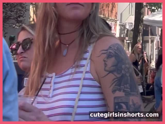 Blonde Tatted Pawg Hottie Street Fest Quick