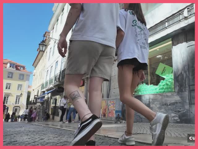 Candid Girl Public Nice Legs Europe