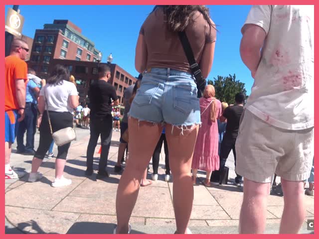 Pawg Ass Blue Shorts Bubble Butt